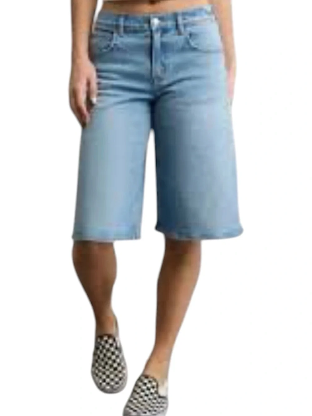 Witty Fox 90s Baggy Dad Jorts Light Wash Denim Streetwear 9/29